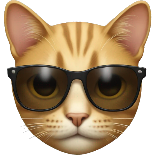 Cat with sunglasses emoji