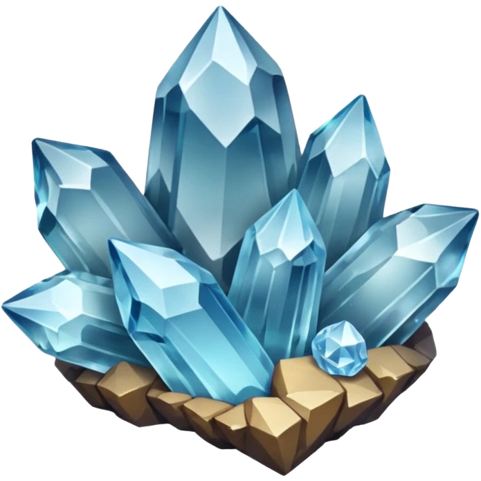 Quartz cluster emoji