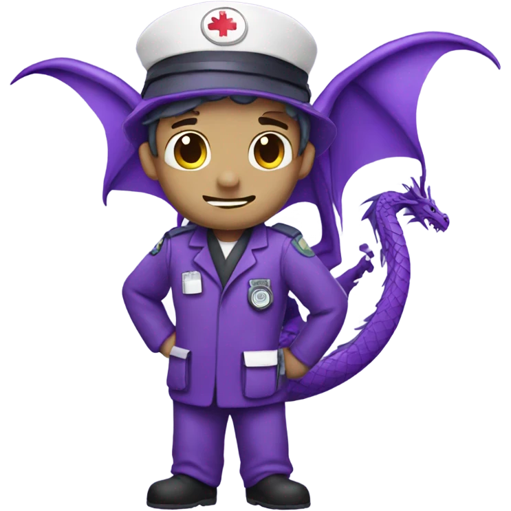 Purple dragon as an Emt emoji