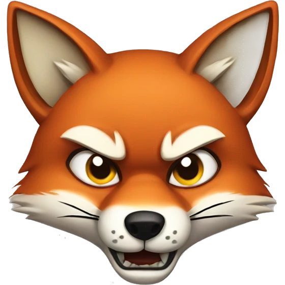 angry fox emoji
