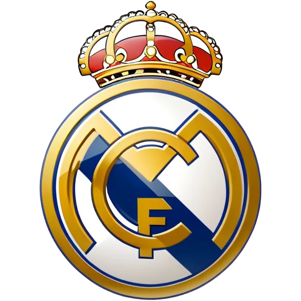 Real Madrid football club logo emoji