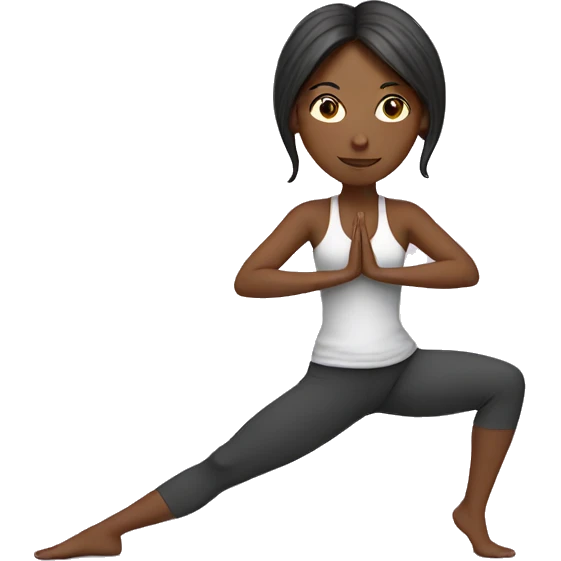 Yoga girl  emoji