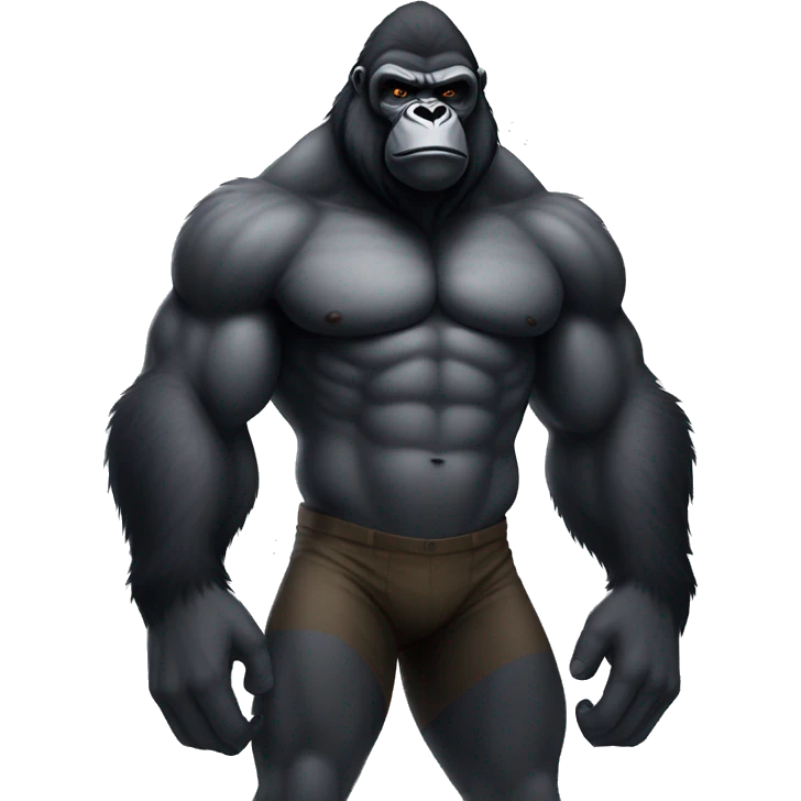 Big buff full body alpha gorilla emoji
