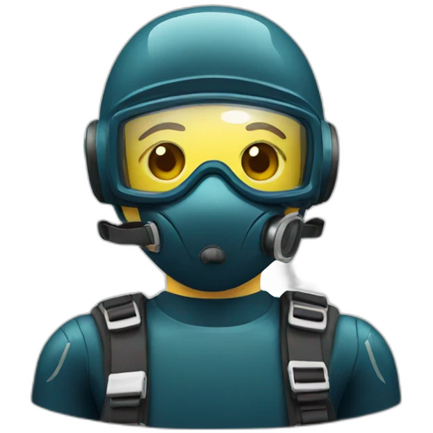Diver with fishes emoji