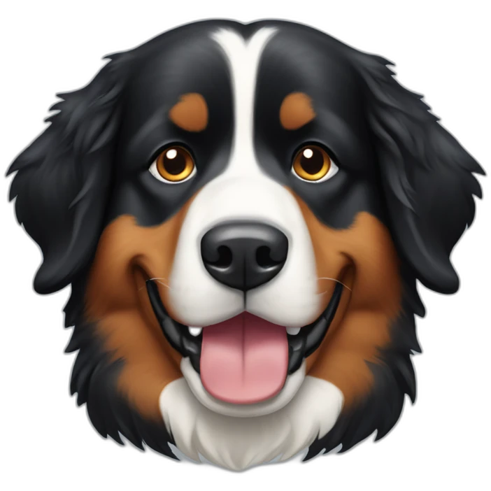 bernese-mountain-dog-blinking emoji