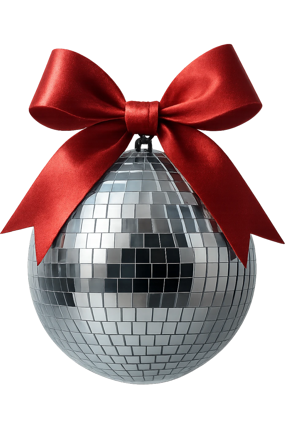 disco ball with bow , remove background emoji