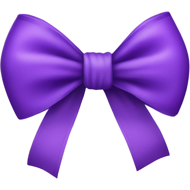 Purple bow emoji