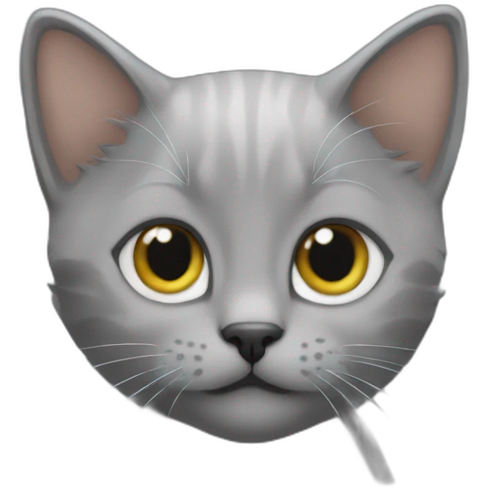 A grey kitten with a "Navid" text on top emoji