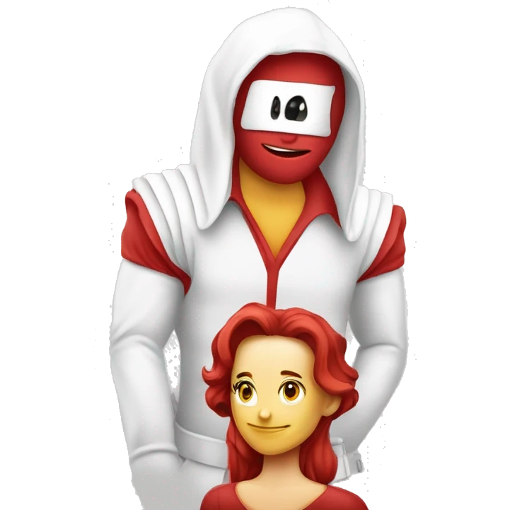 un cuadro de texto color de fondo blanco y texto rojo con la palabra SI emoji