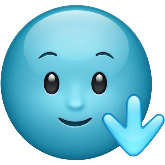 Blue tick emoticon emoji