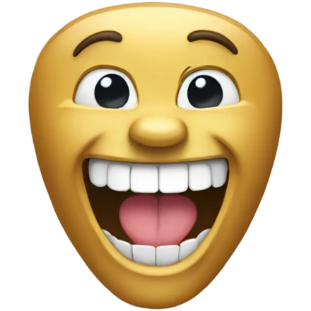 Goldtooth smiling emoji emoji