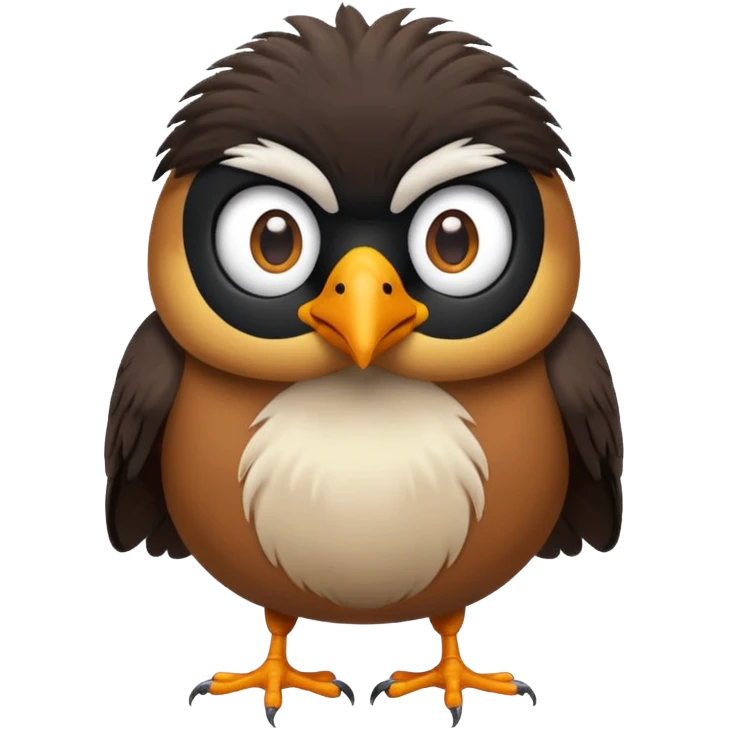 A cute common myna bird cute emoji emoji