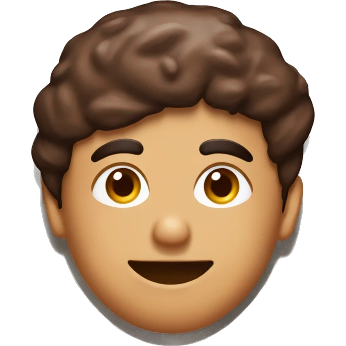 Front profile of a chocolate nut muffin emoji