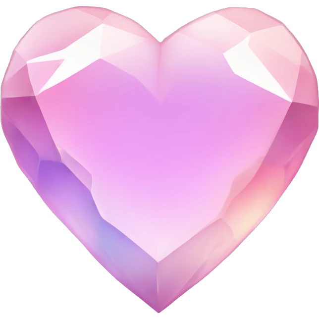 Pastel gradient heart crystal  emoji