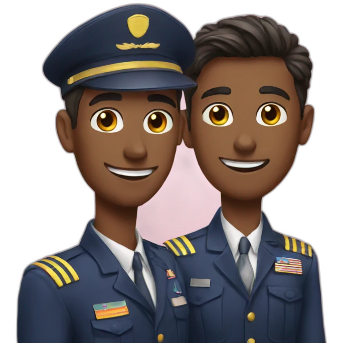 Two gay pilots emoji