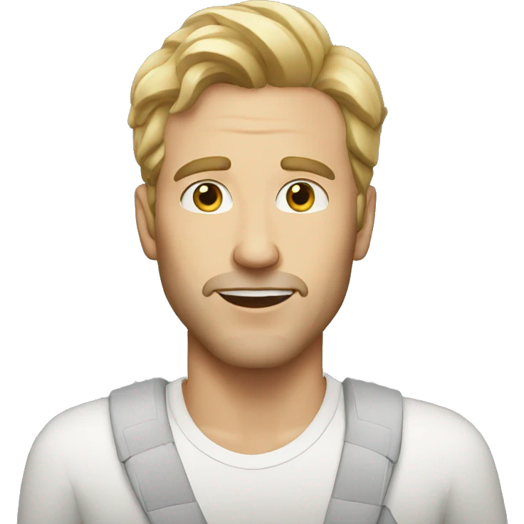 white man singer  emoji