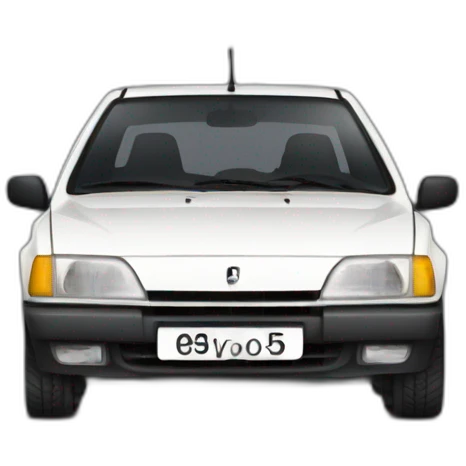 white peugeot 309 emoji