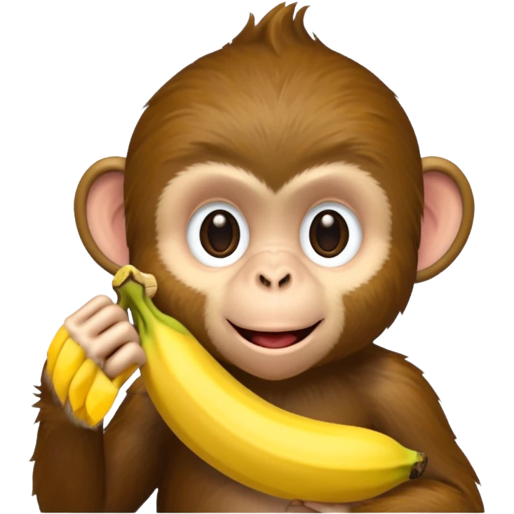 monkey eating banana emoji