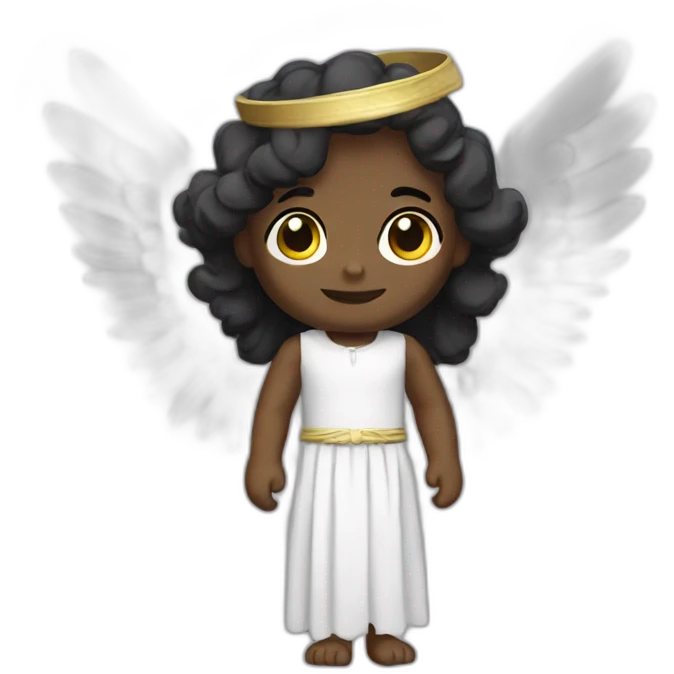 black-winged angel emoji