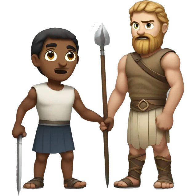 David and goliath emoji