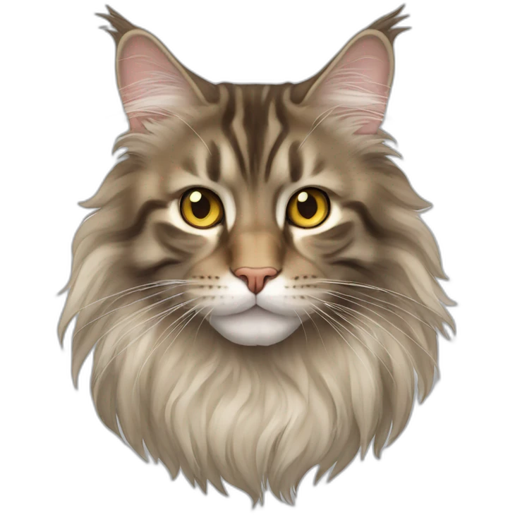 Cat maine coon emoji