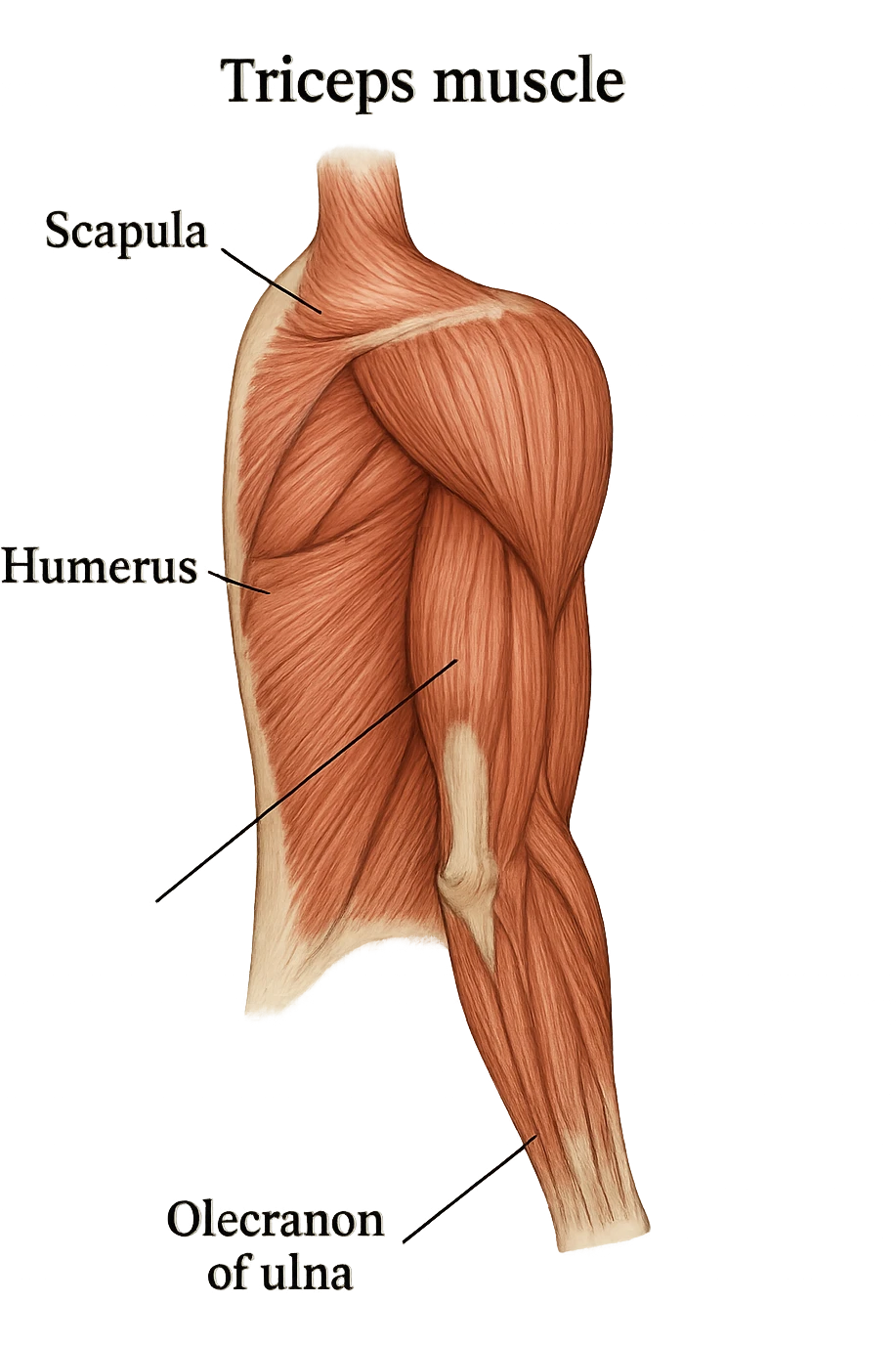 tricipite visto anatomicamente  emoji