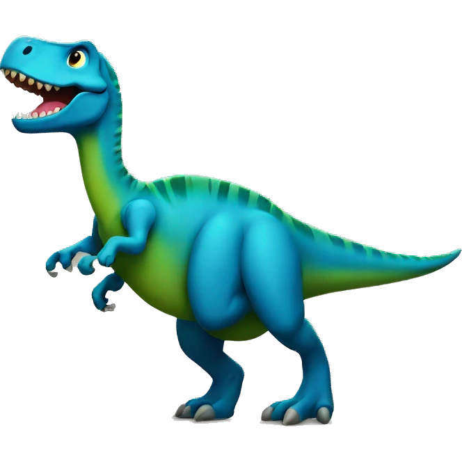 Dino dancing emoji