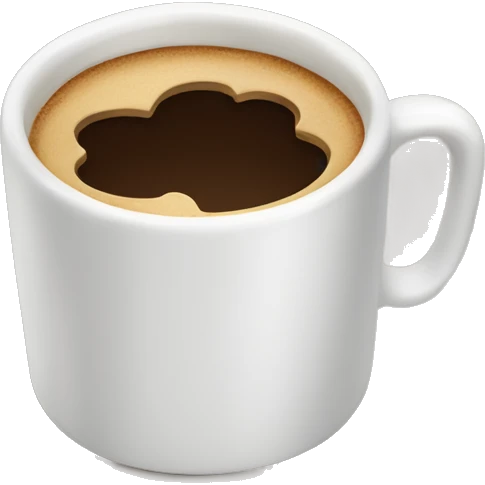 Coffee cup with CoffeeCorner logo emoji