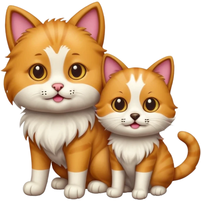 Cat and dog  emoji