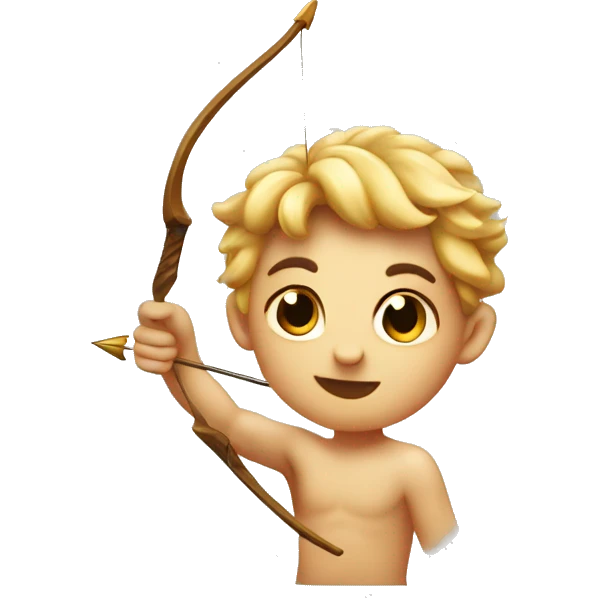 Cupido with an arrow in the head emoji