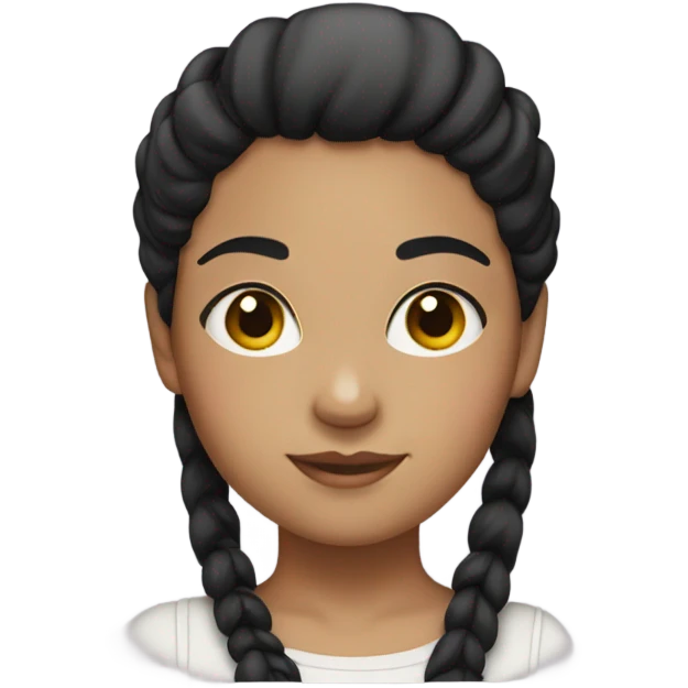 twintails girl with black hair emoji