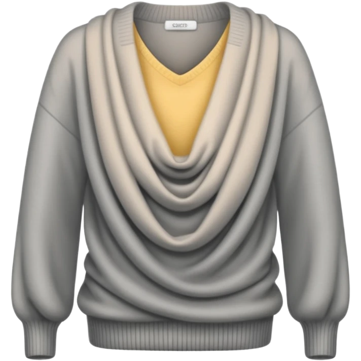 cashmere sweater grey emoji