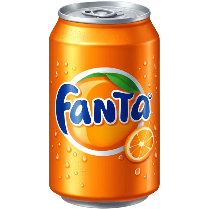 a bright orange Fanti can emoji