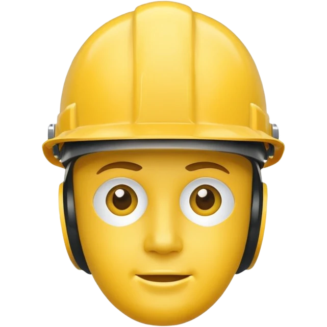 yellow worker's helmet emoji