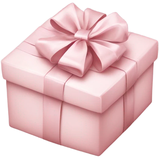 Light pink Christmas gifts under a white Christmas tree  emoji