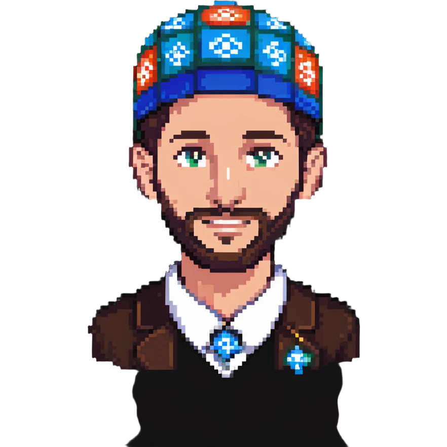 Jewish man with yarmulke, friendly expression emoji