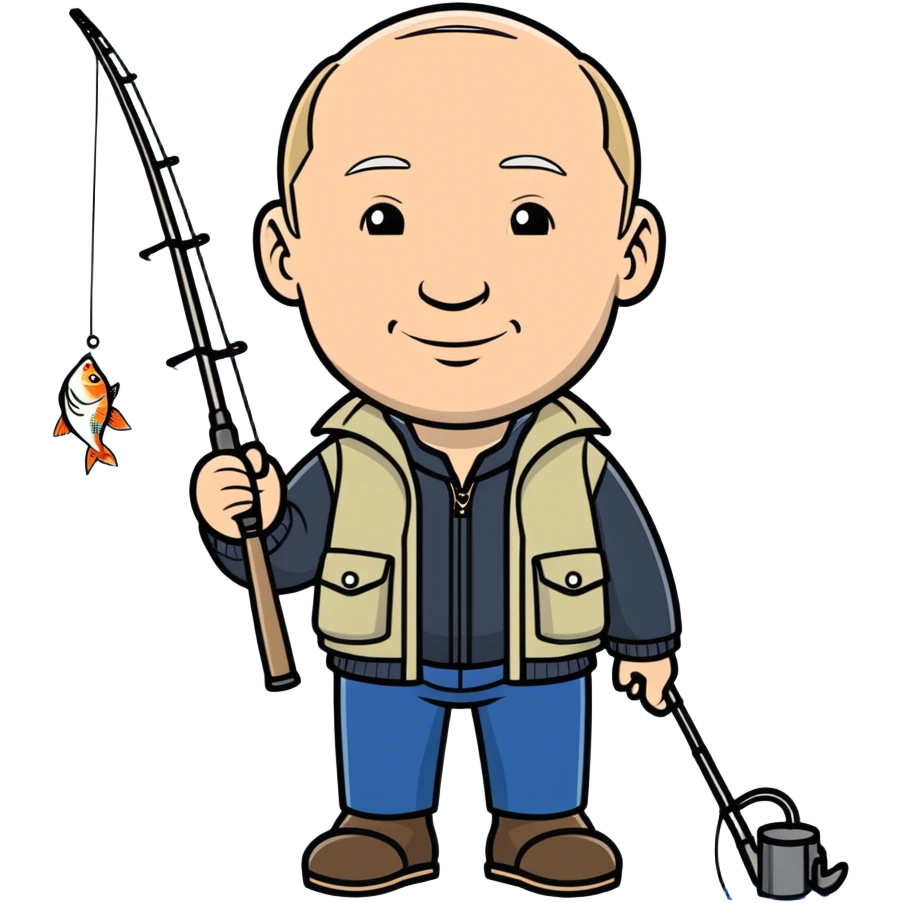 putin fishing emoji