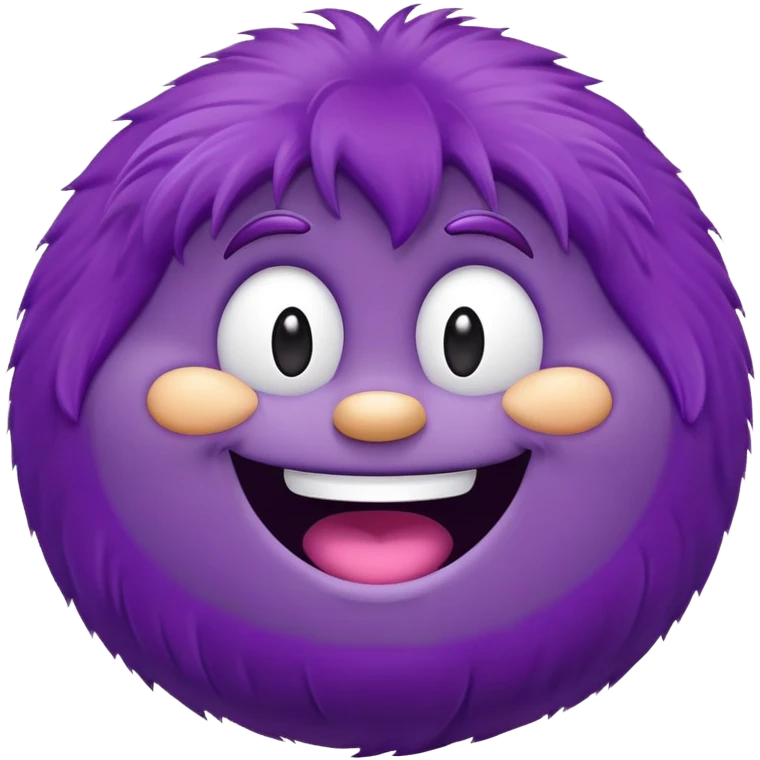 Grimace, the purple McDonald's character with a round body and happy expression emoji