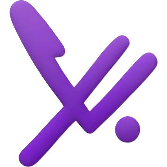purple check mark emoji