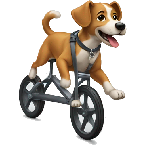 Wheelie dog  emoji