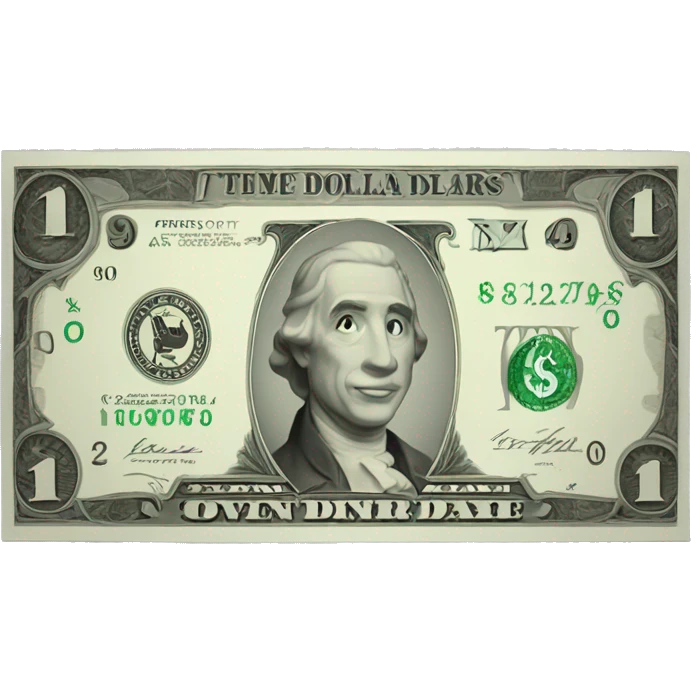 single dollar money gui icon emoji