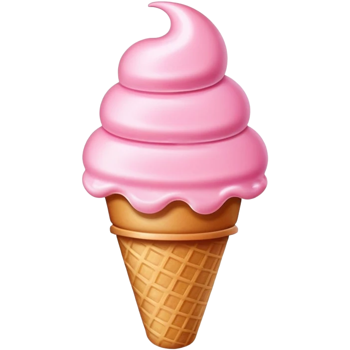 Pink ice cream  emoji