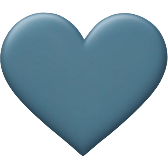 Slate blue heart  emoji