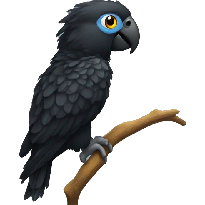 black parrot emoji