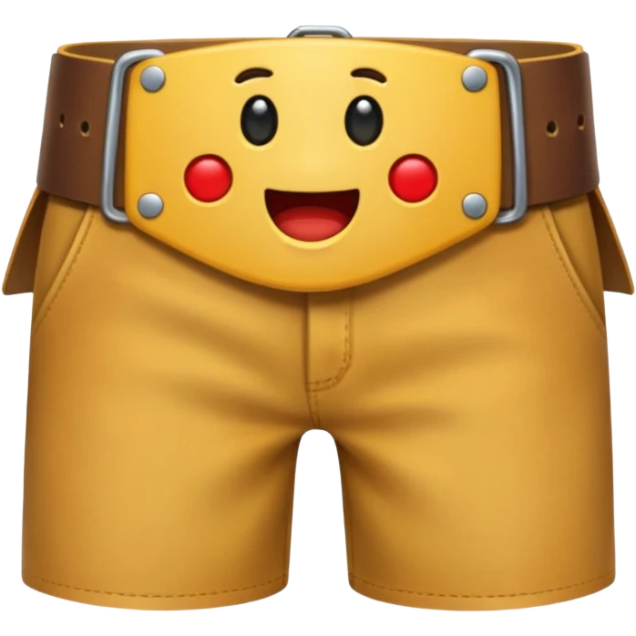 A belt hitting somone emoji
