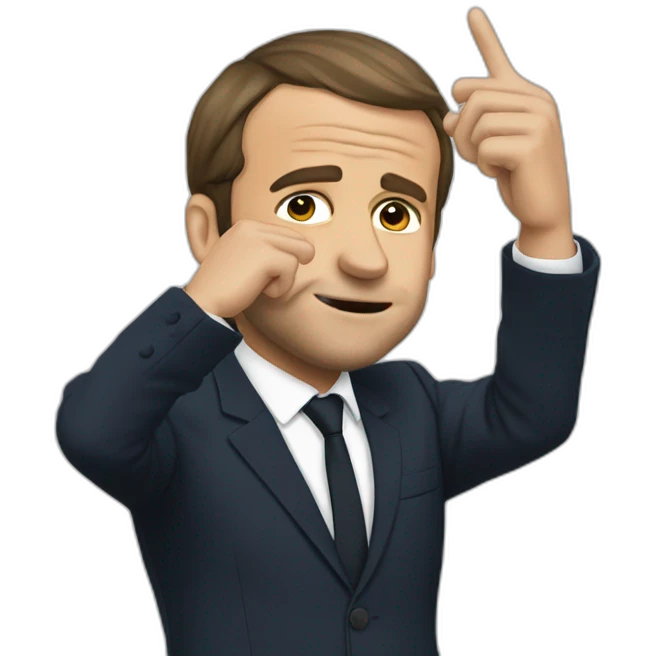 Macron qui dab emoji