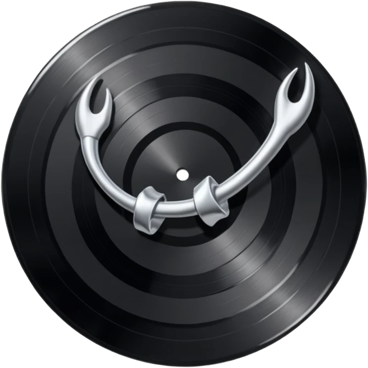 A vynil of Conan Gray's wishbone emoji