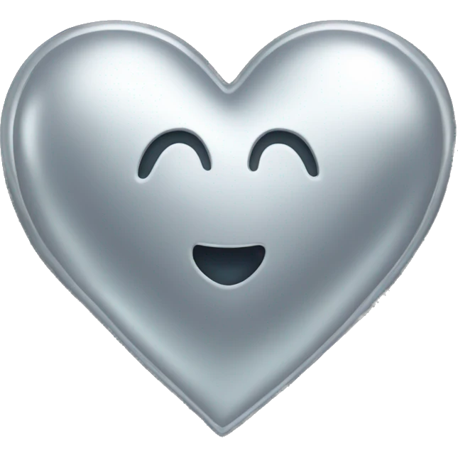 Silver heart emoji