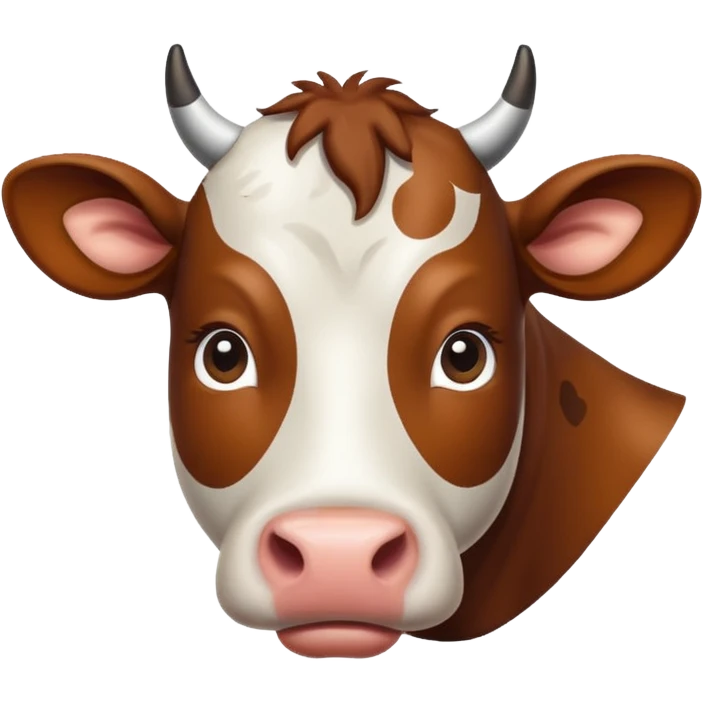 reallistic cow emoji