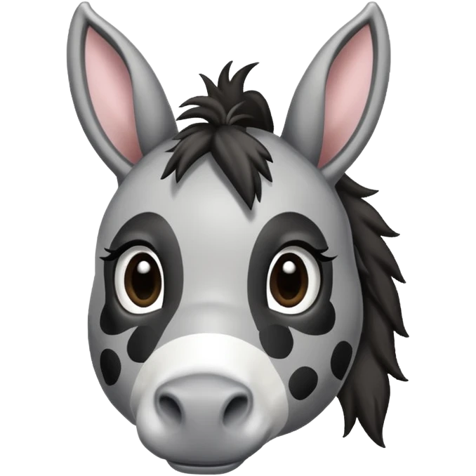 polka dots donkey  emoji